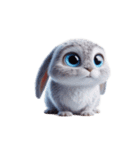 不良ウサギかわいい表情（個別スタンプ：18）