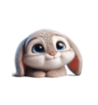 不良ウサギかわいい表情（個別スタンプ：21）