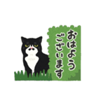 ひげねこの日常◇動くスタンプ（個別スタンプ：14）