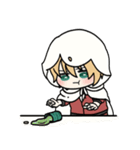 ふわっと本丸生活・あり得ないまんばちゃん（個別スタンプ：4）