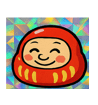 だるまのレトロかわステッカー@SFW（個別スタンプ：1）