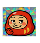 だるまのレトロかわステッカー@SFW（個別スタンプ：12）
