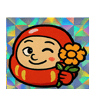 だるまのレトロかわステッカー@SFW（個別スタンプ：16）