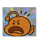 チョウチンアンコウのレトロステッカー@SFW（個別スタンプ：4）
