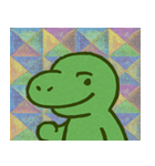 ティラノサウルスのレトロかわいい@SFW（個別スタンプ：1）