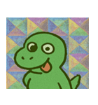 ティラノサウルスのレトロかわいい@SFW（個別スタンプ：12）