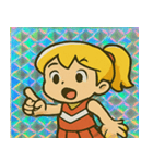 チアガールのレトロかわステッカー@SFW（個別スタンプ：3）