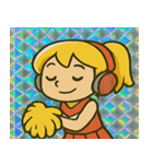 チアガールのレトロかわステッカー@SFW（個別スタンプ：10）