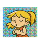 チアガールのレトロかわステッカー@SFW（個別スタンプ：11）
