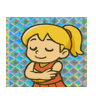 チアガールのレトロかわステッカー@SFW（個別スタンプ：14）