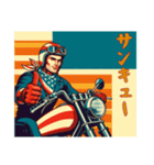 [サンキュー専用]アメリカンバイク男（個別スタンプ：8）