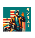 [サンキュー専用]アメリカンバイク男（個別スタンプ：16）