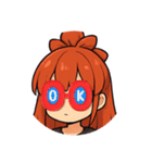 赤髪のあたしだぁ2（個別スタンプ：3）