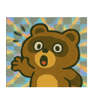 たぬきのレトロかわステッカー@SFW（個別スタンプ：4）