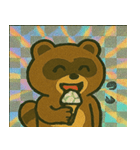 たぬきのレトロかわステッカー@SFW（個別スタンプ：7）