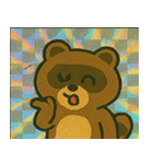 たぬきのレトロかわステッカー@SFW（個別スタンプ：8）