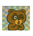 たぬきのレトロかわステッカー@SFW（個別スタンプ：9）