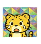 チーターのレトロかわステッカー@SFW（個別スタンプ：4）