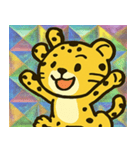 チーターのレトロかわステッカー@SFW（個別スタンプ：5）