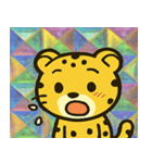 チーターのレトロかわステッカー@SFW（個別スタンプ：10）