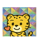 チーターのレトロかわステッカー@SFW（個別スタンプ：20）