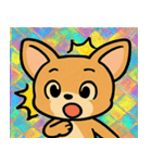 レトロ風チワワのかわいいスタンプ@SFW（個別スタンプ：6）