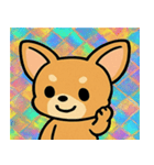 レトロ風チワワのかわいいスタンプ@SFW（個別スタンプ：7）