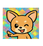 レトロ風チワワのかわいいスタンプ@SFW（個別スタンプ：9）