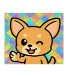 レトロ風チワワのかわいいスタンプ@SFW（個別スタンプ：10）