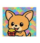 レトロ風チワワのかわいいスタンプ@SFW（個別スタンプ：11）