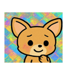 レトロ風チワワのかわいいスタンプ@SFW（個別スタンプ：17）