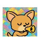 レトロ風チワワのかわいいスタンプ@SFW（個別スタンプ：25）