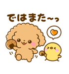 ちょっと休憩♡トイプードル（個別スタンプ：31）