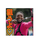 ※アーチェリーが大好きな♡ゲイの黒人男性（個別スタンプ：6）