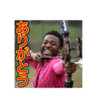 ※アーチェリーが大好きな♡ゲイの黒人男性（個別スタンプ：20）