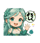 オーロラ、ファンロン新スキン（個別スタンプ：22）