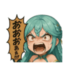 オーロラ、ファンロン新スキン（個別スタンプ：36）