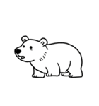 シュールなシロクマのスタンプ（個別スタンプ：3）