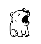 シュールなシロクマのスタンプ（個別スタンプ：4）