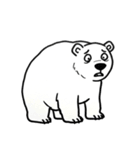 シュールなシロクマのスタンプ（個別スタンプ：7）
