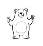 シュールなシロクマのスタンプ（個別スタンプ：14）