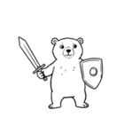 シュールなシロクマのスタンプ（個別スタンプ：25）