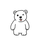 シュールなシロクマのスタンプ（個別スタンプ：31）