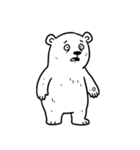シュールなシロクマのスタンプ（個別スタンプ：33）