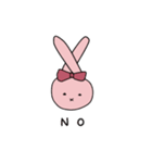 かわいく断るうさぎちゃんスタンプ（個別スタンプ：21）