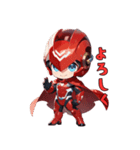 赤き戦隊ヒーロー（個別スタンプ：2）