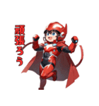 赤き戦隊ヒーロー（個別スタンプ：5）