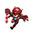 赤き戦隊ヒーロー（個別スタンプ：12）