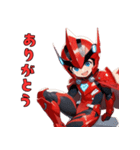 赤き戦隊ヒーロー（個別スタンプ：14）