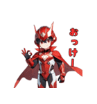 赤き戦隊ヒーロー（個別スタンプ：18）